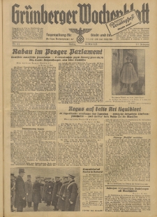 Grünberger Wochenblatt: Tageszeitung für Stadt und Land, No. 111. (13. Mai 1938)