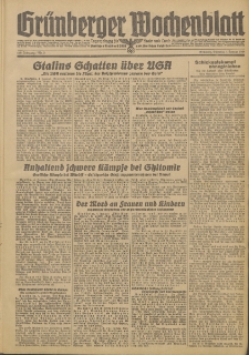 Grünberger Wochenblatt: Zeitung für Stadt und Land, No. 2. (4. Januar 1944)