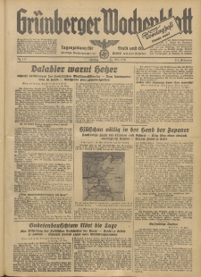 Grünberger Wochenblatt: Tageszeitung für Stadt und Land, No. 117. (20. Mai 1938)
