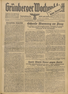 Grünberger Wochenblatt: Tageszeitung für Stadt und Land, No. 118. (21./22. Mai 1938)