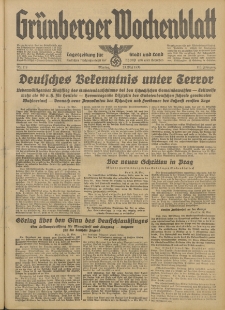 Grünberger Wochenblatt: Tageszeitung für Stadt und Land, No. 119. (23. Mai 1938)