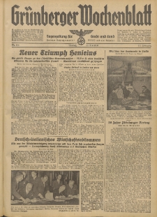 Grünberger Wochenblatt: Tageszeitung für Stadt und Land, No. 124. (30. Mai 1938)
