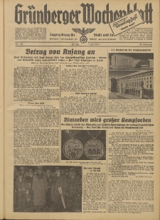 Grünberger Wochenblatt: Tageszeitung für Stadt und Land, No. 128. (3. Juni 1938)