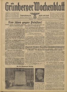 Grünberger Wochenblatt: Tageszeitung für Stadt und Land, No. 131. (8. Juni 1938)