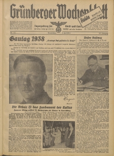 Grünberger Wochenblatt: Tageszeitung für Stadt und Land, No. 132. (9. Juni 1938)