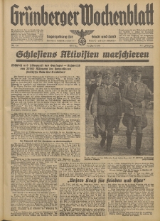 Grünberger Wochenblatt: Tageszeitung für Stadt und Land, No. 135. (13. Juni 1938)