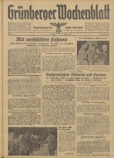 Grünberger Wochenblatt: Tageszeitung für Stadt und Land, No. 147. (27. Juni 1938)