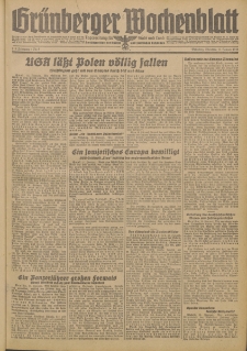 Grünberger Wochenblatt: Zeitung für Stadt und Land, No. 8. (11. Januar 1944)