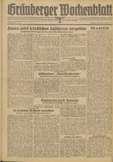 Grünberger Wochenblatt: Zeitung für Stadt und Land, No. 20. (25. Januar 1944)