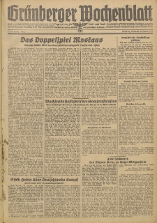 Grünberger Wochenblatt: Zeitung für Stadt und Land, No. 21. (26. Januar 1944)