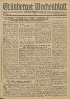 Grünberger Wochenblatt: Zeitung für Stadt und Land, No. 41. (18. Februar 1944)