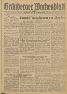 Grünberger Wochenblatt: Zeitung für Stadt und Land, No. 45. (23. Februar 1944)