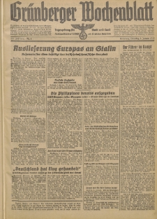 Grünberger Wochenblatt: Tageszeitung für Stadt und Land, No. 4. (6. Januar 1942)