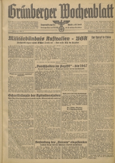 Grünberger Wochenblatt: Tageszeitung für Stadt und Land, No. 5. (7. Januar 1942)