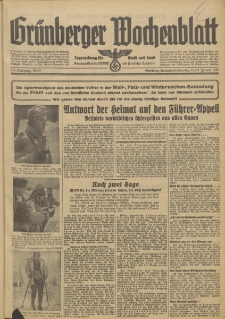 Grünberger Wochenblatt: Tageszeitung für Stadt und Land, No. 8. (10./11. Januar 1942)