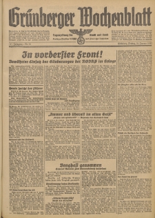 Grünberger Wochenblatt: Tageszeitung für Stadt und Land, No. 25. (30. Januar 1942)