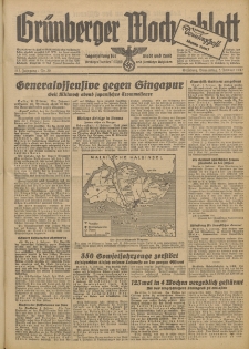 Grünberger Wochenblatt: Tageszeitung für Stadt und Land, No. 30. (5. Februar 1942)