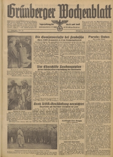 Grünberger Wochenblatt: Tageszeitung für Stadt und Land, No. 32. (7./8. Februar 1942)