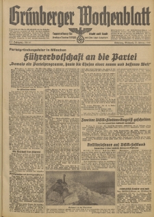 Grünberger Wochenblatt: Tageszeitung für Stadt und Land, No. 47. (25. Februar 1942)
