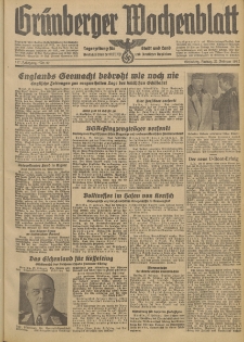 Grünberger Wochenblatt: Tageszeitung für Stadt und Land, No. 49. (27. Februar 1942)