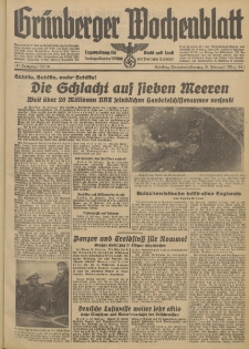 Grünberger Wochenblatt: Tageszeitung für Stadt und Land, No. 50. (28. Februar 1942)