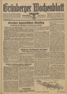 Grünberger Wochenblatt: Tageszeitung für Stadt und Land, No. 51. (2. März 1942)