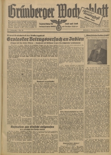 Grünberger Wochenblatt: Tageszeitung für Stadt und Land, No. 60. (12. März 1942)