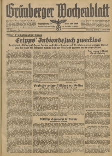 Grünberger Wochenblatt: Tageszeitung für Stadt und Land, No. 61. (13. März 1942)