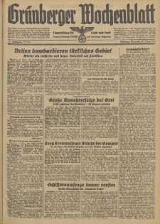 Grünberger Wochenblatt: Tageszeitung für Stadt und Land, No. 65. (18. März 1942)