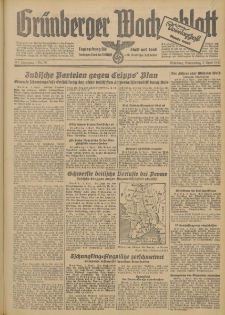 Grünberger Wochenblatt: Tageszeitung für Stadt und Land, No. 78. (2. April 1942)