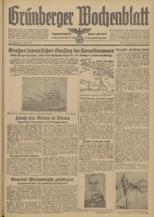Grünberger Wochenblatt: Tageszeitung für Stadt und Land, No. 106. (8. Mai 1942)