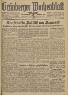 Grünberger Wochenblatt: Tageszeitung für Stadt und Land, No. 114. (18. Mai 1942)