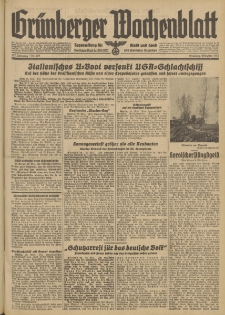 Grünberger Wochenblatt: Tageszeitung für Stadt und Land, No. 119. (Pfingsten Mai 1942)