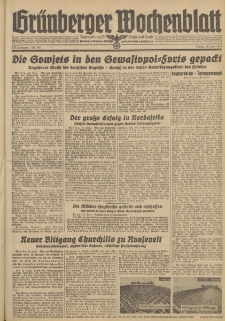 Grünberger Wochenblatt: Tageszeitung für Stadt und Land, No. 141. (19. Juni 1942)