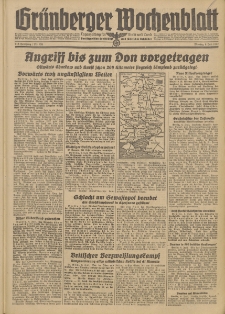 Grünberger Wochenblatt: Tageszeitung für Stadt und Land, No. 155. (6. Juli 1942)