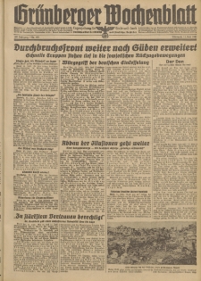 Grünberger Wochenblatt: Tageszeitung für Stadt und Land, No. 163. (15. Juli 1942)
