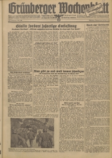 Grünberger Wochenblatt: Tageszeitung für Stadt und Land, No. 164. (16. Juli 1942)