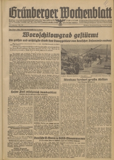 Grünberger Wochenblatt: Tageszeitung für Stadt und Land, No. 166. (18./19. Juli 1942)