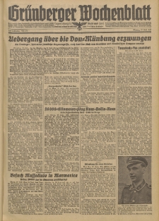 Grünberger Wochenblatt: Tageszeitung für Stadt und Land, No. 173. (27. Juli 1942)