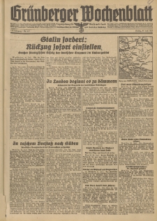 Grünberger Wochenblatt: Tageszeitung für Stadt und Land, No. 177. (31. Juli 1942)