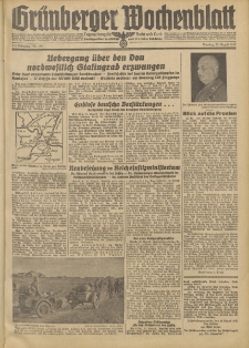 Grünberger Wochenblatt: Tageszeitung für Stadt und Land, No. 198. (25. August 1942)