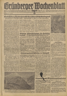 Grünberger Wochenblatt: Tageszeitung für Stadt und Land, No. 201. (28. August 1942)