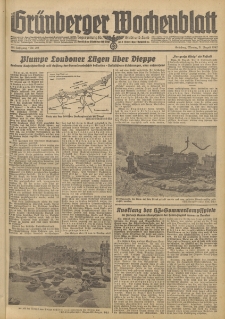 Grünberger Wochenblatt: Tageszeitung für Stadt und Land, No. 203. (31. August 1942)