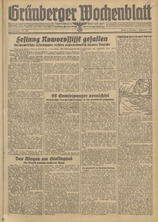 Grünberger Wochenblatt: Tageszeitung für Stadt und Land, No. 209. (7. September 1942)