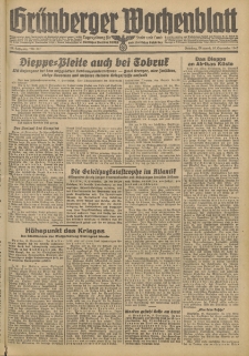 Grünberger Wochenblatt: Tageszeitung für Stadt und Land, No. 217. (16. September 1942)