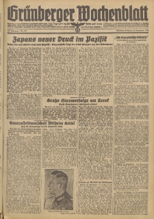 Grünberger Wochenblatt: Tageszeitung für Stadt und Land, No. 222. (22. September 1942)