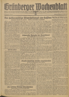 Gr&uuml;nberger Wochenblatt: Zeitung f&uuml;r Stadt und Land, No. 69. (22. M&auml;rz 1944)