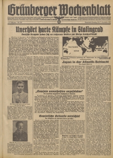 Grünberger Wochenblatt: Tageszeitung für Stadt und Land, No. 226. (26./27. September 1942)