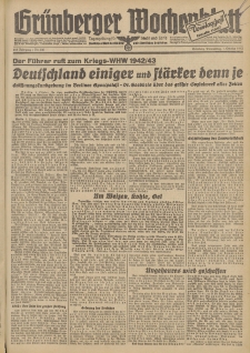 Grünberger Wochenblatt: Tageszeitung für Stadt und Land, No. 230. (1. Oktober 1942)