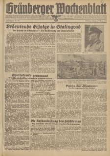 Grünberger Wochenblatt: Tageszeitung für Stadt und Land, No. 251. (26. Oktober 1942)